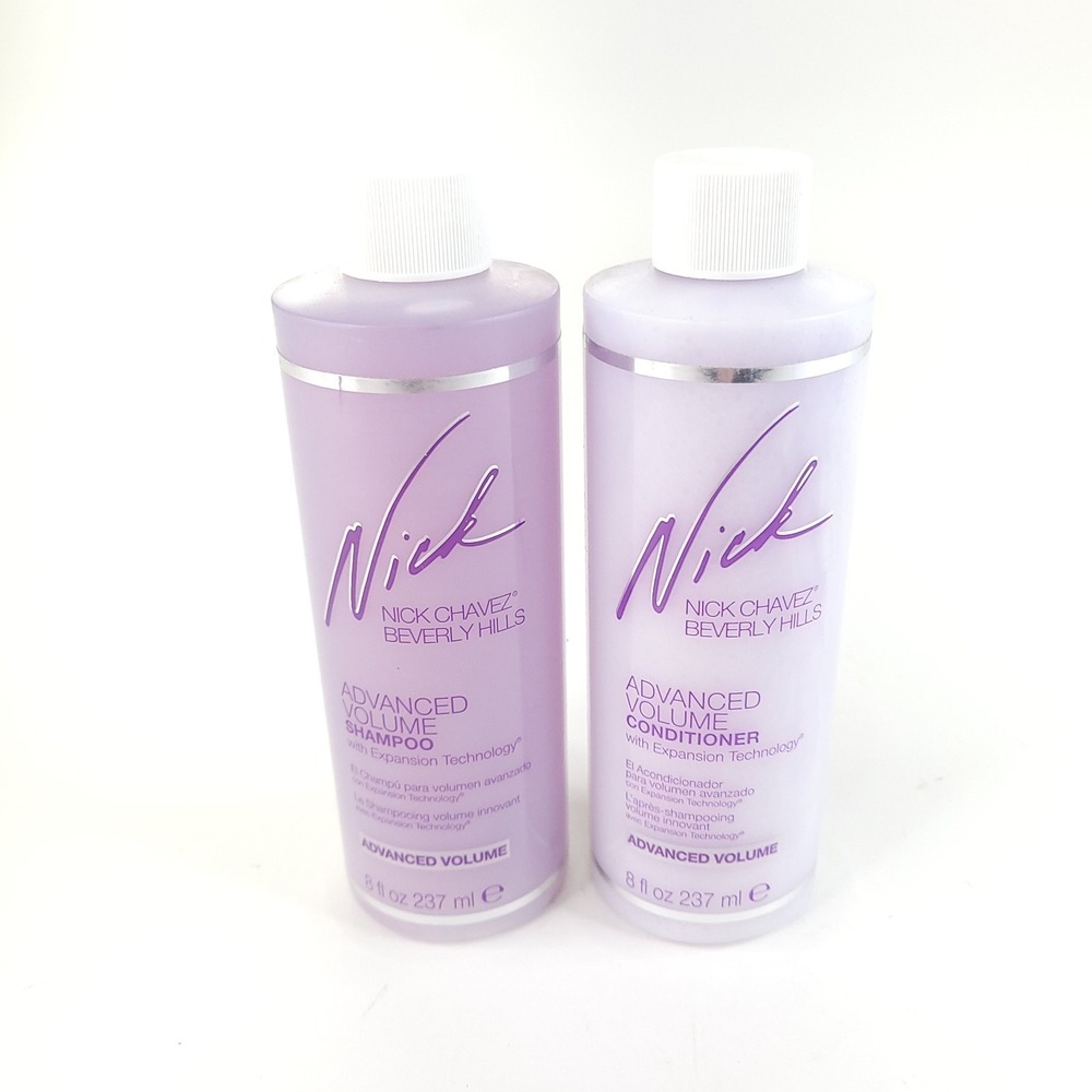 Nick Chavez Advanced Volume Shampoo and Conditioner w/ Expansion Technology 8 oz
